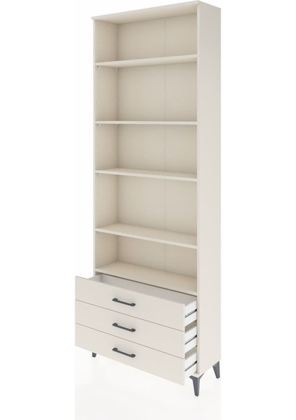 Arges Dolap 5 Raflı 3 Çekmeceli 88X30X243 Aytaşı-Aytaşı fırsatları