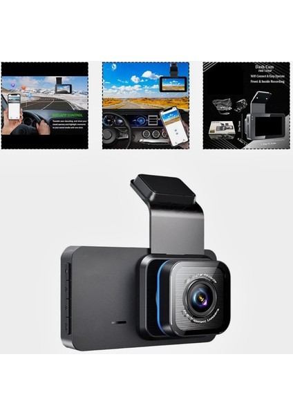 Araç Içi Kamera G Sensörlü 1296P Hd Çift Kamera Özelliği Wifi Araç Içi Kamera -Y11- indirimleri