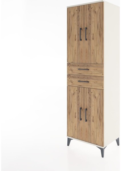 Hyperion Dolap 4 Raflı 2 Çekmeceli 4 Kapaklı 60X44X195 Aytaşı-Çam modelleri