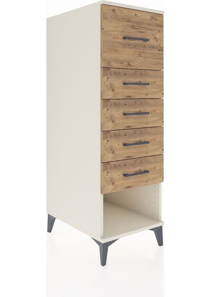 Kronos Dolap 5 Çekmeceli 44X59X134 Aytaşı-Çam fiyatları