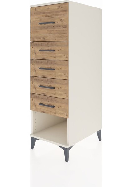 Kronos Dolap 5 Çekmeceli 44X59X134 Aytaşı-Çam modelleri