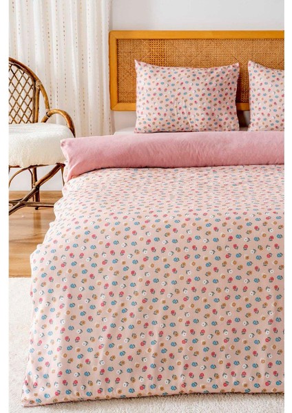 Çift Kişilik Nevresim Takımı Pamuklu Desenli Rossie 200X215 cm