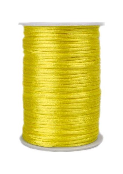 Floş Ip 2 mm Sarı Renk 1 Makara