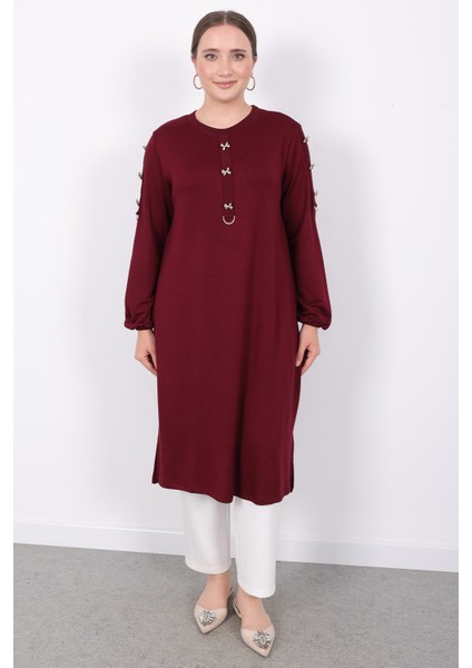 Kristal Gold Fiyonk Düğmeli Tunik