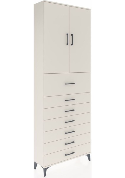 Arges Dolap 3 Raflı 7 Çekmeceli 2 Kapaklı 88X30X243 Aytaşı-Aytaşı fiyatları