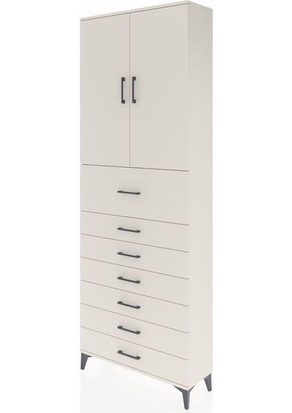Arges Dolap 3 Raflı 7 Çekmeceli 2 Kapaklı 88X30X243 Aytaşı-Aytaşı modelleri