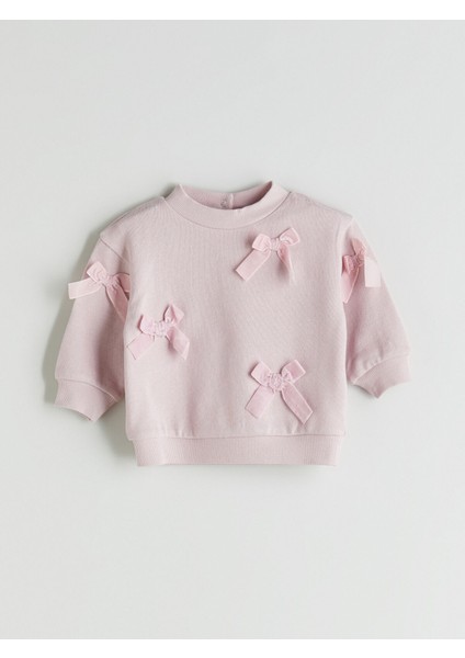 Yeni Sezon Fiyonklu Kız Bebek Sweatshirt ve Tayt 2'li fiyatları