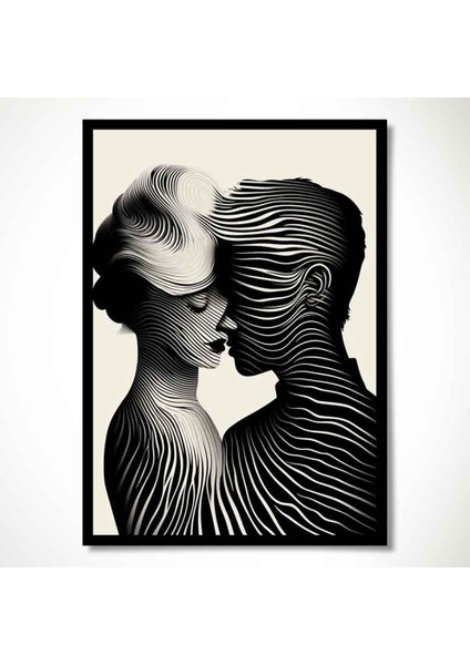 “aşkın Çizgileri – Modern Çizgisel Sanat Duvar Dekoru” fiyatları