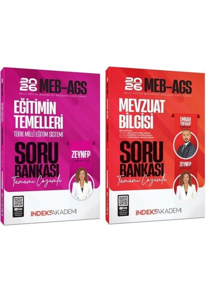 2026 Meb-Ags Eğitimin Temelleri + Mevzuat Bilgisi Soru Bankası 2 Li Set - Zeynep Salm