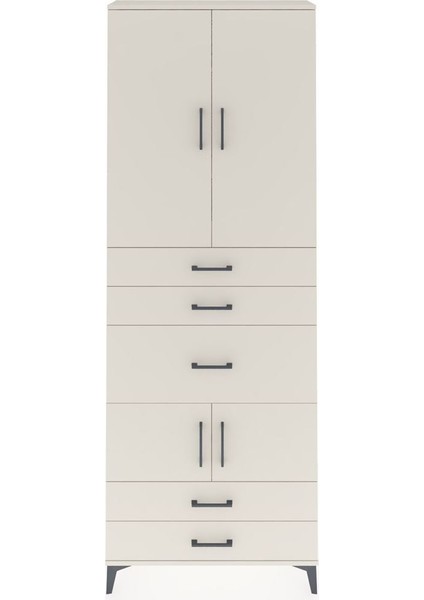 Arges Dolap 4 Raflı 5 Çekmeceli 4 Kapaklı 88X30X243 Aytaşı-Aytaşı