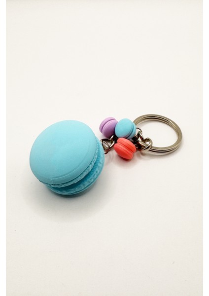 Clickaroon Macaron Anahtarlık, Tıklanabilir Çanta Charmı ve Sevgiliye Konsept Doğum Günü Hediyesi Oyuncak (Pembe)