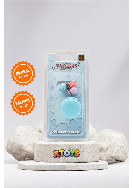 Clickaroon Macaron Anahtarlık, Tıklanabilir Çanta Charmı ve Sevgiliye Konsept Doğum Günü Hediyesi Oyuncak (Pembe) fiyatları