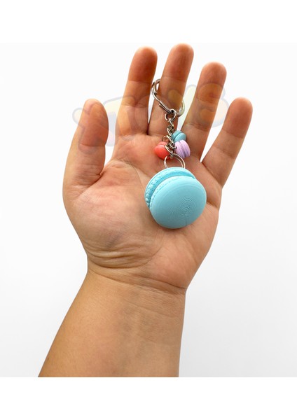 Clickaroon Macaron Anahtarlık, Tıklanabilir Çanta Charmı ve Sevgiliye Konsept Doğum Günü Hediyesi Oyuncak (Pembe) modelleri