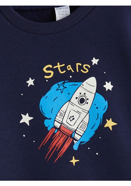 Yeni Sezon Bisiklet Yaka Baskılı Erkek Çocuk Sweatshirt fiyatları