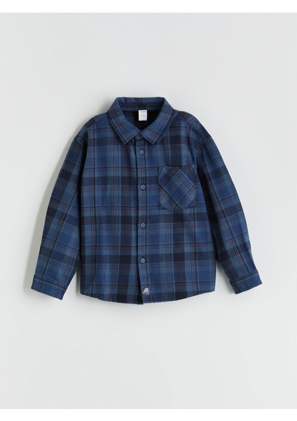 Yeni Sezon Ekose Uzun Kollu Erkek Çocuk Gömlek