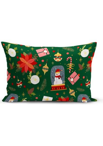 Yılbaşı Serisi Çift Tarafı Dijital Baskılı Kırlent Kılıfı (Christmas Noel Cushion Cover)