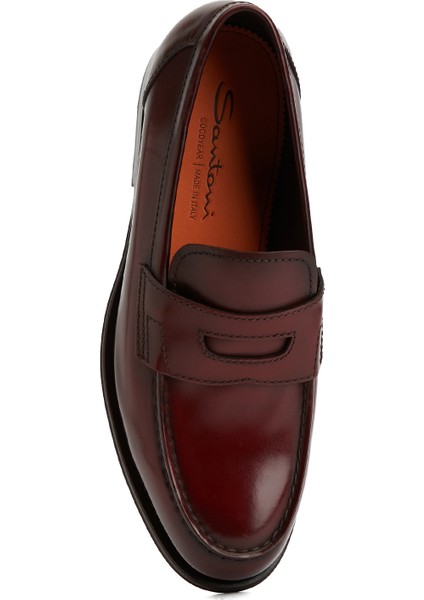 Kırmızı Erkek Deri Loafer fırsatları