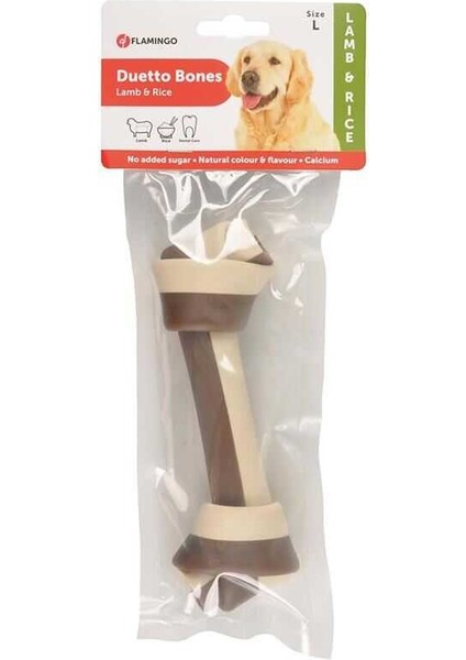 Duetto Bones Kuzu Etli ve Pirinçli Köpek Kemik Ödülü Large - 241-516570 - Petshopundan