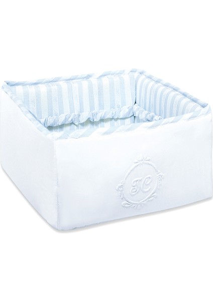 Çizgi Desen Erkek Bebek Odası Malzeme Kutusu