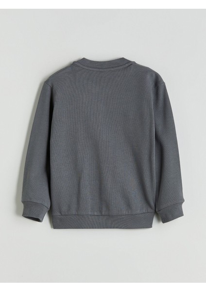 Yeni Sezon Basic Erkek Çocuk Fermuarlı Sweatshirt modelleri