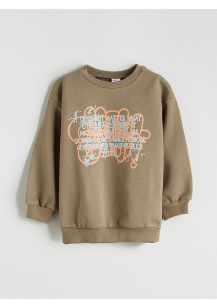 Yeni Sezon Baskılı Erkek Çocuk Sweatshirt