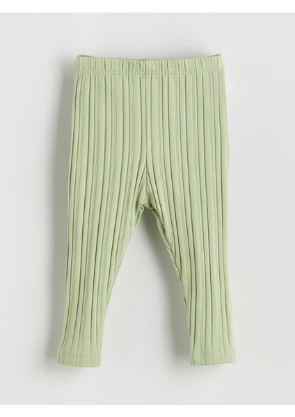 Yeni Sezon Beli Lastikli Kız Bebek Tayt