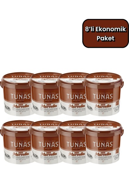 Marvella Duo 8 Adet Kakaolu Fındık Kreması (8X850=6800 Gr)