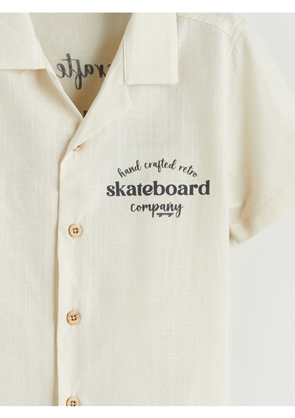 Yeni Sezon Resort Yaka Baskılı Erkek Çocuk Gömlek fırsatları