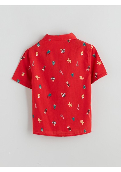 Yeni Sezon Yılbaşı Temalı Poplin Erkek Çocuk Gömlek modelleri