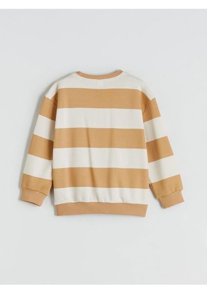 Yeni Sezon Bisiklet Yaka Baskılı Erkek Çocuk Sweatshirt fırsatları