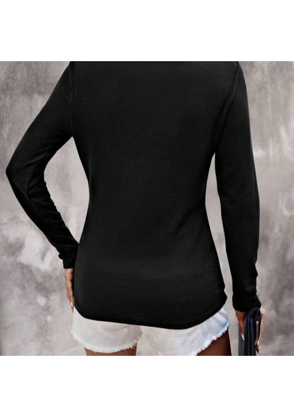 Mdb Kadın Uzun Kollu V Yakalı Kaşkorse Bluz modelleri