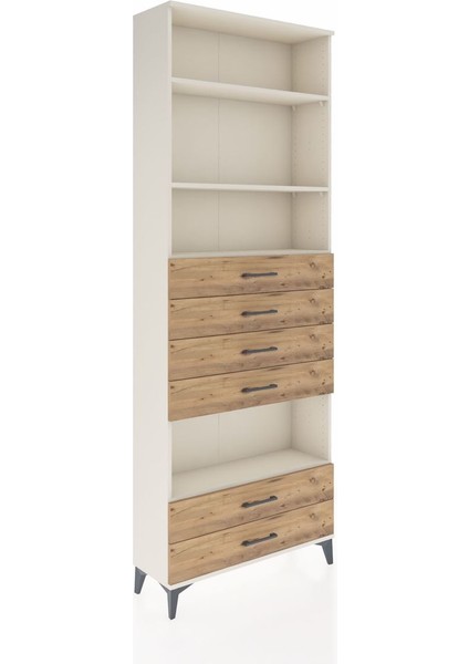 Arges Dolap 4 Raflı 6 Çekmeceli 88X30X243 Aytaşı-Çam fiyatları