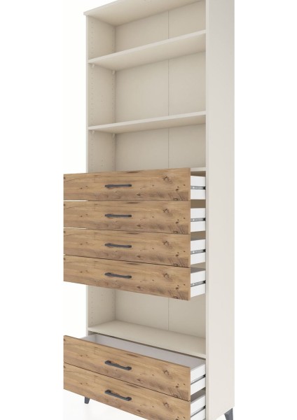 Arges Dolap 4 Raflı 6 Çekmeceli 88X30X243 Aytaşı-Çam indirimleri