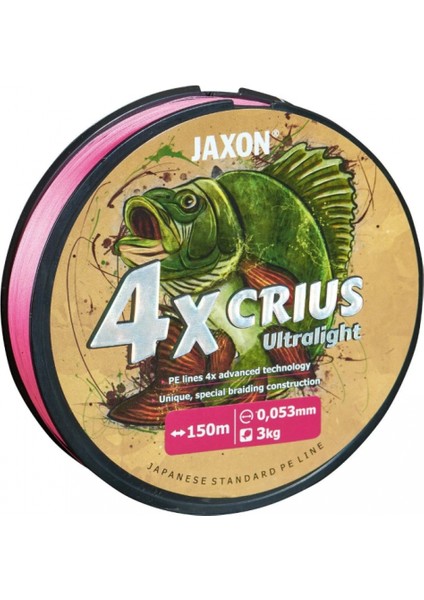 4xcrius Ultralight 150MT Pink Misina 0,053MM