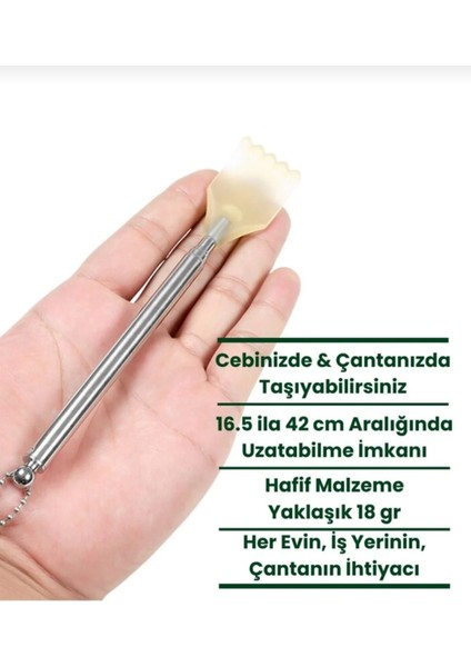 Pratik Uzayabilen Teleskopik Sırt Kaşıma Aleti - Sırt Kaşıyıcı - Sırt Masajı (16,5 - 42 Cm) fırsatları