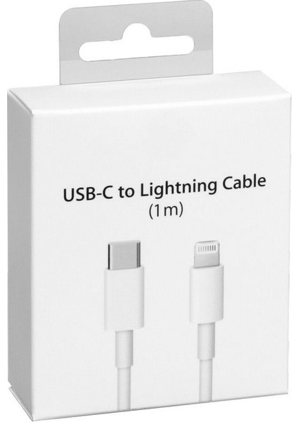 Apple iphone Uyumlu Type-C To Lightning Hızlı Data Şarj Kablosu 1metre Beyaz Özel