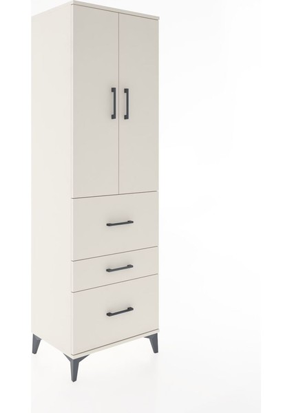 Hyperion Dolap Tek Raflı 3 Çekmeceli Tek Askılı 60X44X195 Aytaşı-Aytaşı fiyatları