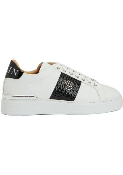 Beyaz Erkek Deri Sneaker