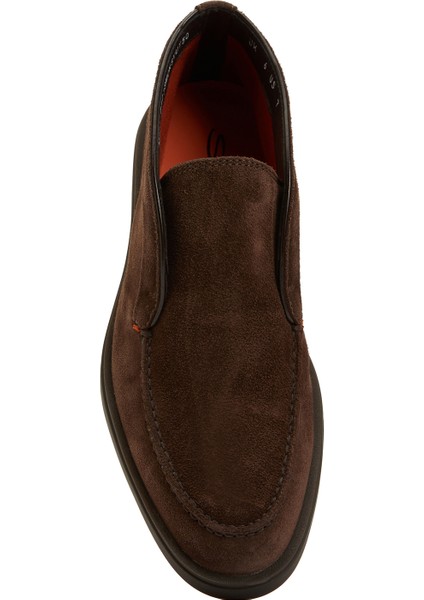 Kahverengi Logo Detaylı Erkek Deri Bot fırsatları