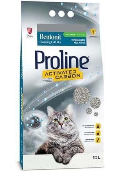 Aktif Karbonlu Kokusuz Topaklanan Kedi Kumu 10 Lt