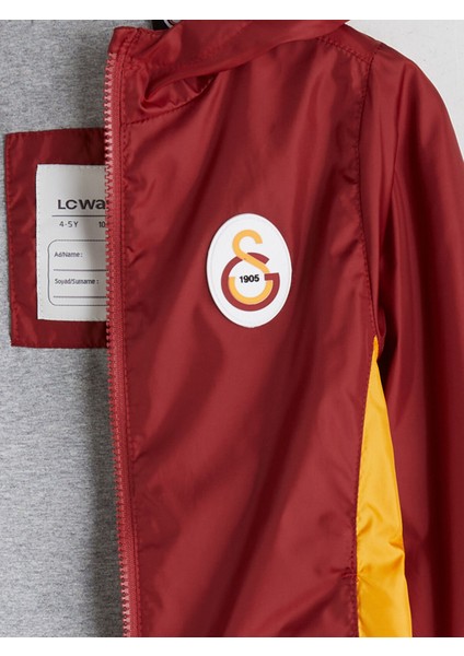 Yeni Sezon Kapüşonlu Galatasaray Baskılı Erkek Çocuk Yağmurluk fırsatları