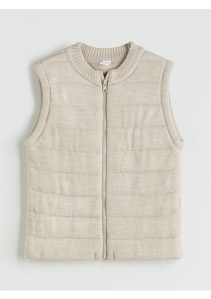 Yeni Sezon Bisiklet Yaka Erkek Çocuk Fermuarlı Yelek modelleri