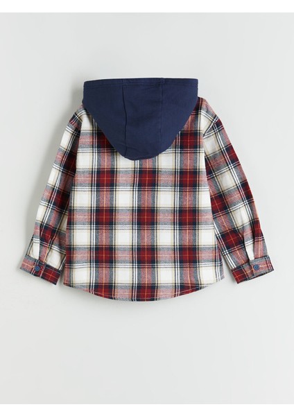Yeni Sezon Kapüşonlu Ekose Erkek Çocuk Gömlek fiyatları