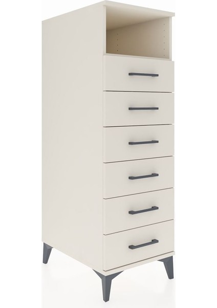 Kronos Dolap Tek Raflı 6 Çekmeceli 44X59X134 Aytaşı-Aytaşı fiyatları