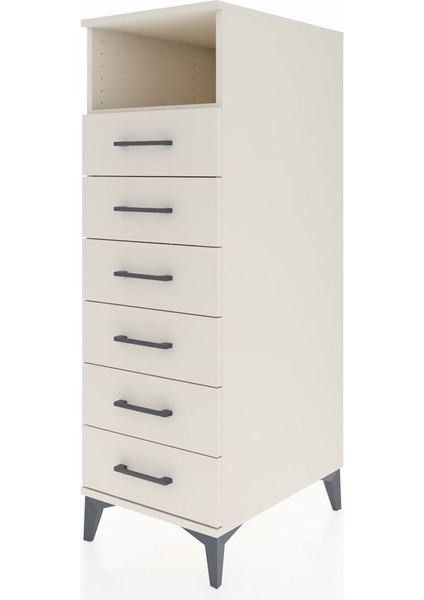 Kronos Dolap Tek Raflı 6 Çekmeceli 44X59X134 Aytaşı-Aytaşı modelleri