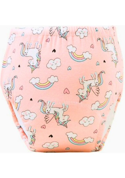 Nefes Alan Pamuklu Çocuk Tuvalet Eğitimi Külotu, 6 Ay-3 Yaş, Renkli