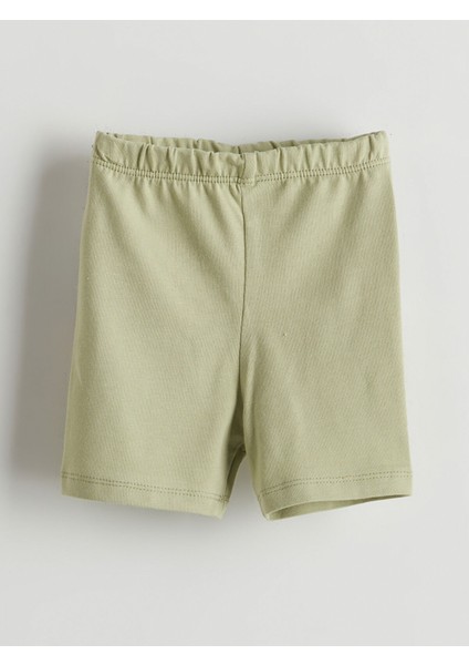 Yeni Sezon Beli Lastikli Kız Bebek Kısa Tayt 3'lü fiyatları