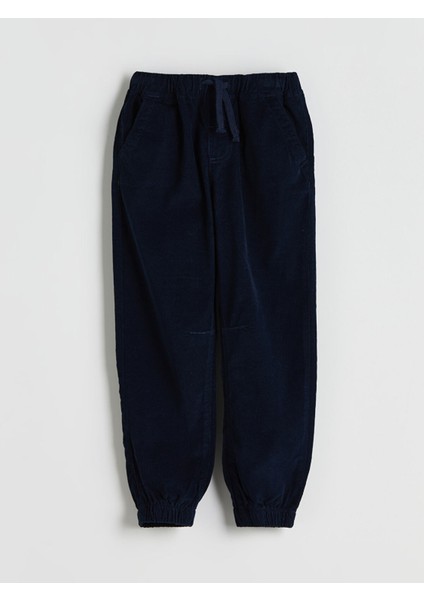 Yeni Sezon Beli Lastikli Kadife Erkek Çocuk Jogger Pantolon