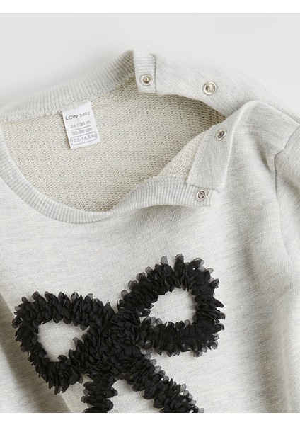 Yeni Sezon Fiyonk Baskılı Kız Çocuk Sweatshirt ve Tayt 2'li fırsatları