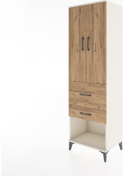 Hyperion Dolap 3 Raflı 2 Çekmeceli 2 Kapaklı 60X44X195 Aytaşı-Çam modelleri